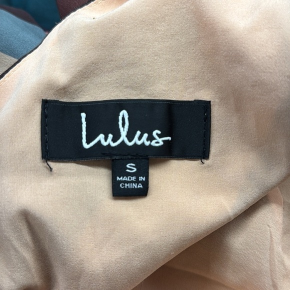 Lulus NWT Pink Burgundy Turquoise Bold Stripe Pantsuit Jumpsuit Size Small - Picture 7 of 10